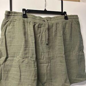 Express Up West Olive Green Skirt